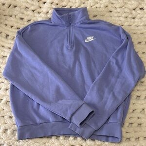 Nike girls Lavender Zip-Up Sweater